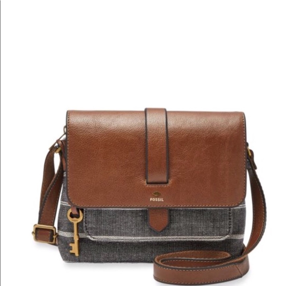 NEW Fossil Chambray Kinley Crossbody